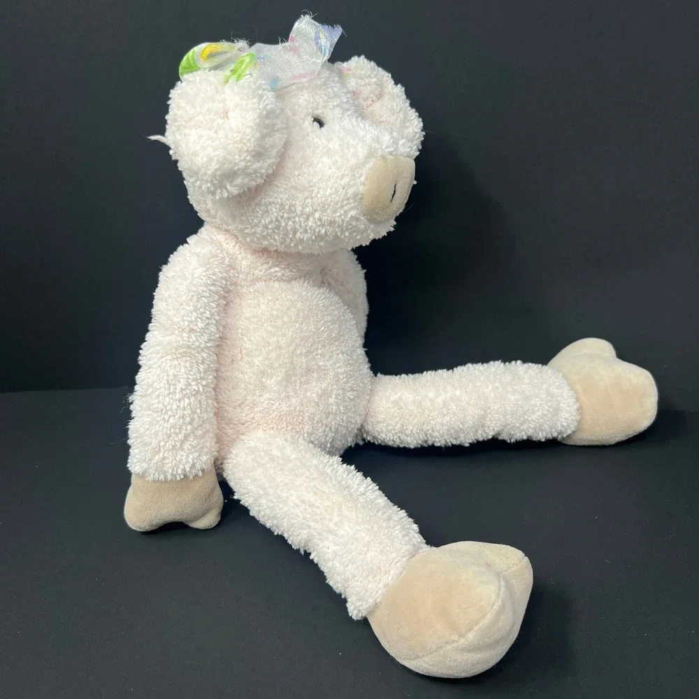 Jellycat Slackajack Pink Piglet‎ Plush Large Pink Retired Vtg Early 2000s JC1056